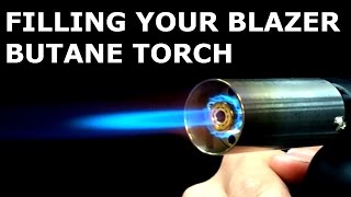 How To Fill A Blazer Butane Torch or Lighter [upl. by Wina]