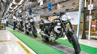 Bajaj Motorcycles production  two wheeler manufacturing in India [upl. by Aurore]