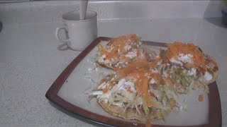 TOSTADAS DE CARNE DESHEBRADA by ANGY [upl. by Artie]