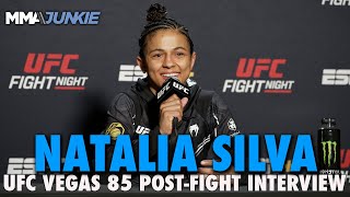 Natalia Silva Emotional After Birthday Win I Will Be Champion Soon  UFC Fight Night 235 [upl. by Dilahk344]