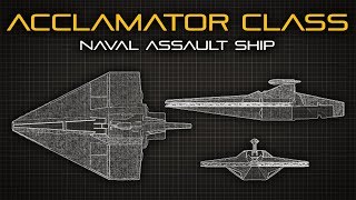 Star Wars Acclamator Class Assault Ship  Ship Breakdown [upl. by Atinele349]