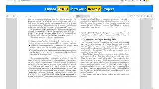 How to add PDF viewing in ReactApp embed and use pdfjs in Reactjs [upl. by Imac]