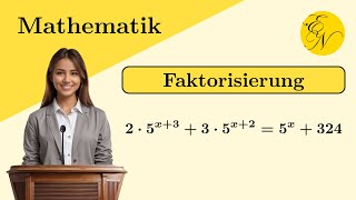 Exponentialgleichung mit Faktorisieren lösen [upl. by Yttak]