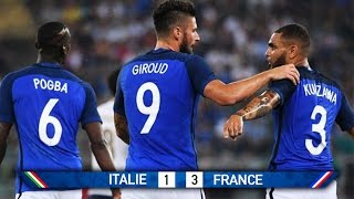 ITALIE 13 FRANCE  LES BLEUS BIEN LANCÉ POUR LES ÉLIMINATOIRE DE LA CDM 2018 [upl. by Romaine]