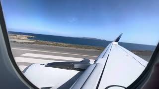 TakeOff Discover Airlines A320 from Heraklion Airport to Frankfurt [upl. by Constantina]