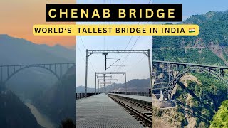 USBRL CHENAB BRIDGE LATEST UPDATES  TALLEST BRIDGE OF WORLD WILL BE OPERATIONAL SOON 🇮🇳 [upl. by Leboff90]