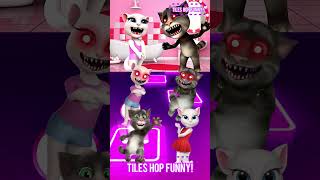 Talking Tom 🆚 Talking Angela 🆚 Talking Tom Exe 🆚 Talking Angela Exe ▶️ Coffin Dance  Tiles Hop [upl. by Leone]