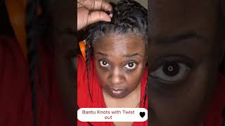 Bantu Knots Natural Hair with Twists naturalhair selfcare [upl. by Gass]