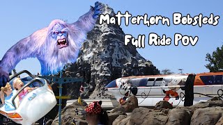 Matterhorn Bobsleds FULL Ride POV  Disneyland 2024 [upl. by Alban]