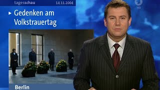 Tagesschau vor 20 Jahren 14112004  Jens Riewa und Monica Lierhaus [upl. by Hadihahs]