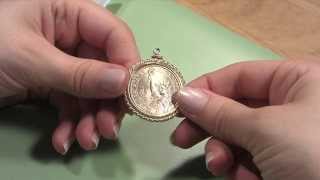 How to Mount a Coin Into a Coin Bezel Frame [upl. by Monk]