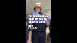 La fin du cauchemar pour cet Américain de 14 ans qui chausse du 65 [upl. by Ahsienroc859]