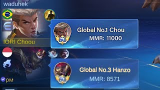 WTF I MET TOP GLOBAL HANZO IN SOLO RANK 🔥🔥 [upl. by Arlina]