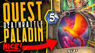 ALAR and MURGUR QUEST PALADIN is INSANE VALUE  Ashes of Outland  Hearthstone [upl. by Ettevets]