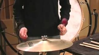 Suspended Cymbal 1 Selection and Techniques  Vic Firth Percussion 101 [upl. by Nnylyma]