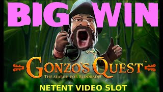 GONZOS QUEST BIG WIN  bonus hunting [upl. by Purcell837]