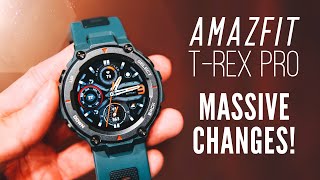 Amazfit TRex Pro InDepth Look MAJOR Update Tons of New Features [upl. by Darrelle]