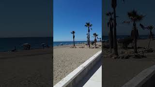 Spain Adventures  Morning walk at Estepona Beach [upl. by Irrot]