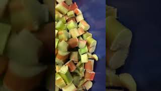 Rhubarb Chutney rhubarb 3 TBS avocado oil SampP pinchfenugreek ajawain cinnamon 2 C sugar see video [upl. by Aztiraj681]