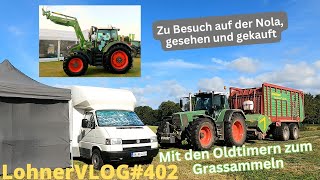 LohnerVLOG402 Fendt Favorit 818 am Strautmann Terra Vitesse I Norla Messe I Fendt 620 I Messekauf [upl. by Nirot]