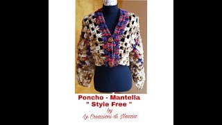 PONCHO  MANTELLA quot STYLE FREE quot A UNCINETTO [upl. by Esille698]