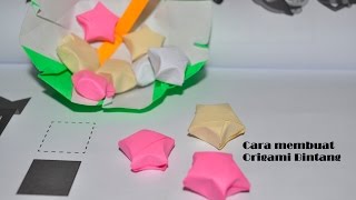 Kreasi mudah membuat origami bintang kecil [upl. by Lacey]