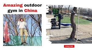 life in china  Outdoor gym in rural china [upl. by Nauhs]