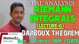 Riemann Integrals  Real Analysis Lecture6  Bsc  Btech JAM  Gate ByVinay pandey [upl. by Dyl354]