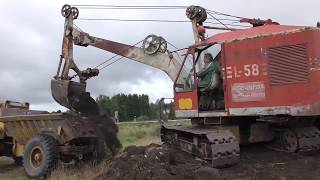 Machine meeting in Trädet 2017 rope excavator [upl. by Aracot816]