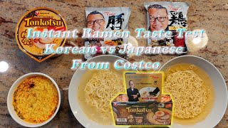 Costco Instant Ramen Taste Test  Which One is the Best Japan Momosan vs Korean Tonkotsu Ramen [upl. by Ethelred]