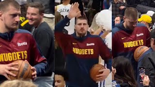 Nikola Jokic took the GAME BALL immediately after Utah Jazz x Denver Nuggets game [upl. by Ynattib]