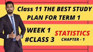 STATISTICS CHAPTER 1  AUGUST PLAN  CLASS 11 [upl. by Malley]