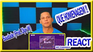 MC Cabelinho  Saudade Prod Djay W I REACT I ANÁLISE [upl. by Leirad780]