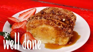 How To Make Pancake Bake With Cinnamon Streusel  Recipe  Well Done [upl. by Koenraad375]