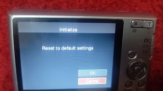 How to Reset SONY CYBERSHOT CAMERA  Tutorial [upl. by Sueaddaht]