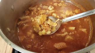 EASY MENUDO RECIPE  How To Make Menudo  Mexican Hangover Soup [upl. by Hillary595]