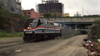 Amtrak HD 60fps GE P32ACDM 704 amp 715 Lead 10 Car Maple Leaf Train 63 w Loud K5LA 91116 [upl. by Acireh]