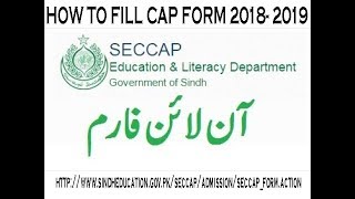 HOW TO FILL SECCAP CAP Form 2018 Karachi  Complete Guide [upl. by Nerrol]