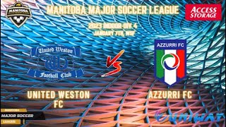 January 7th WSF Div 4 United Weston FC vs Azzurri FC [upl. by Gnaig]