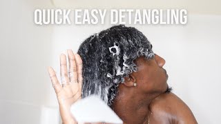 Easiest way to detangle curly coily kinky hair [upl. by Orford288]