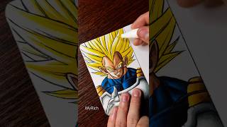 ASMR Drawing SUPER VEGETA  Dragon Ball Z  WyRich [upl. by Popelka916]