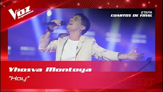 Yhosva Montoya  “Hoy”  Shows en vivo 4tos  La Voz Argentina 2022 [upl. by Anoek]