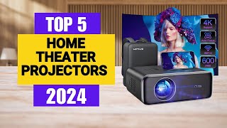 Top 5 HOME THEATER PROJECTORS in 2024 [upl. by Oeniri]