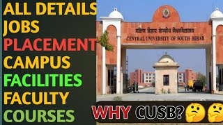 Why CUSB । All exclusive information about Central University of South Bihar। cuet2024 cusbgaya [upl. by Ayerdna]