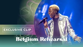 Jérémie Makiese  Miss You  Exclusive Rehearsal Clip  Belgium 🇧🇪  Eurovision 2022 [upl. by Pine]