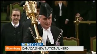 Ottowa Shooting Canadas New Hero Kevin Vickers Gets a Standing Ovation in Parliament [upl. by Philbrook]