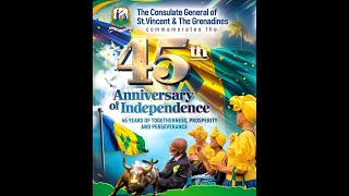 St Vincent amp The Grenadines 45th Anniversary of Independence Flag Raising Ceremony 2024 [upl. by Mauve]