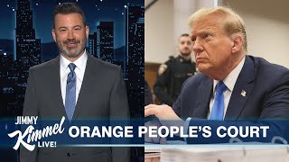 Jimmy Kimmel Worried About Trump MAGA Media Cries Rigged Trial amp Taylor Swifts New Album Drops [upl. by Cacia774]