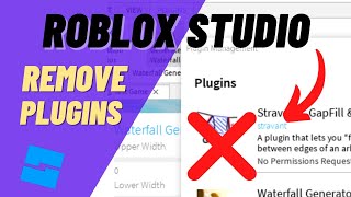 Roblox Studio How to Uninstall Plugins Remove Plugins the Right Way [upl. by Aryamo]