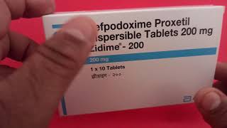 Zidime 200 Tablets Review  Cefpodoxime  Uses amp Benefits With Precaution [upl. by Atirahc]